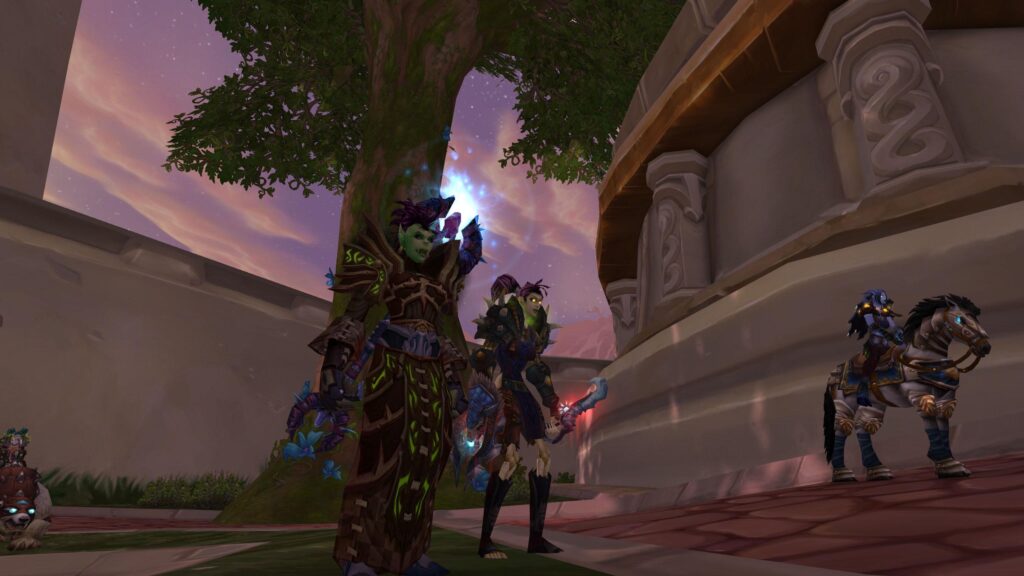 Warlock and rogue in Dalaran